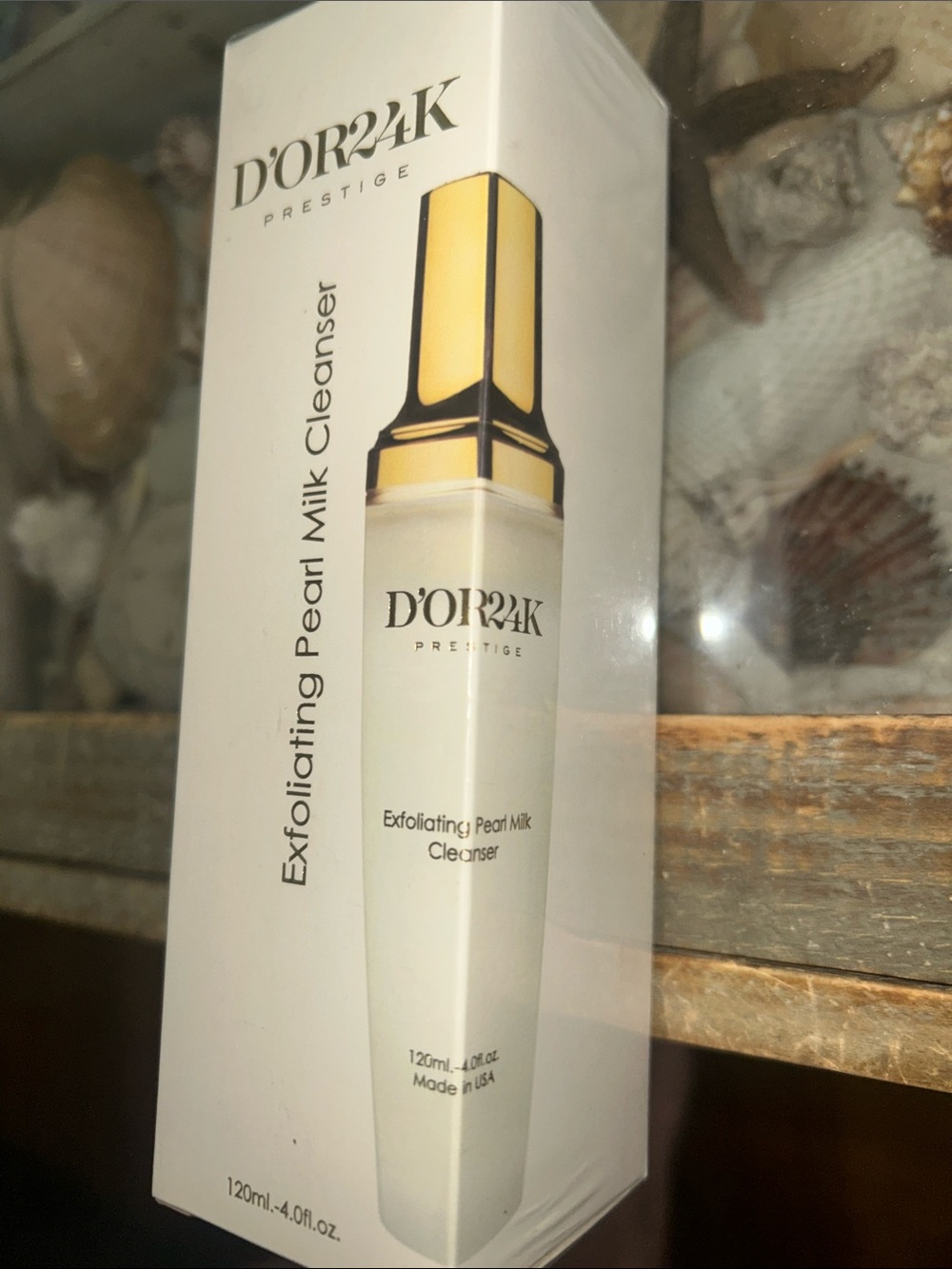 D’or24K  Exfoliating Pearl Milk Cleanser - White & Gold NWTIB